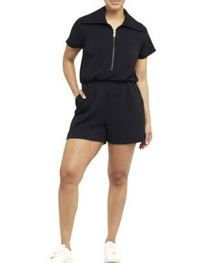 Spanx Black AirEssentials Zip Romper NEW